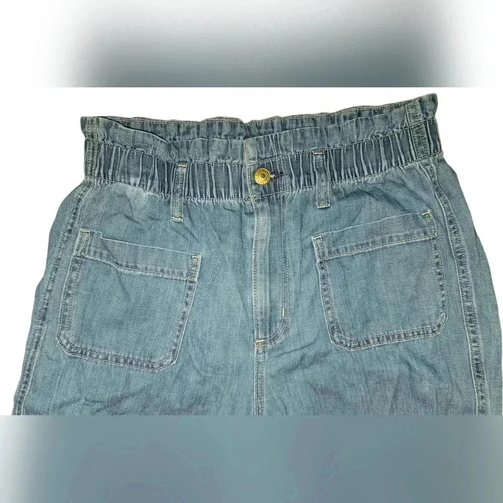 American Eagle Highest Rise Mom Blue Pants Size 8 - Picture 3 of 7